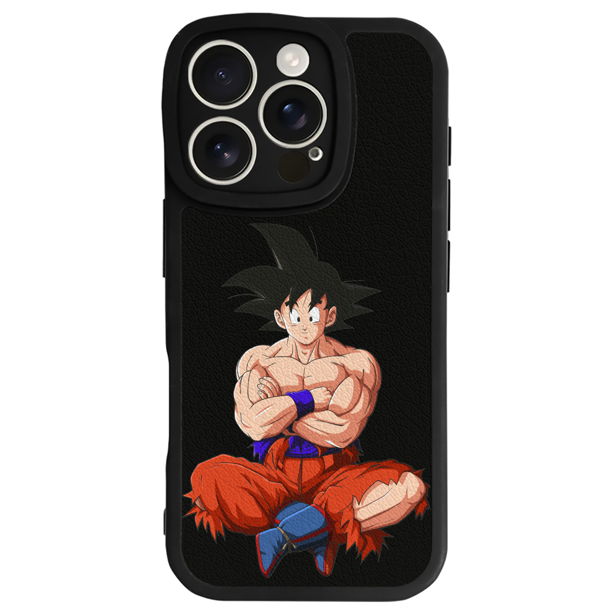 （画像用） ドラゴンボール 孫悟空（そん ごくう）Son Goku カカロット DRAGON BALL Kakarotto 【iPhone 16シリーズ対応】シリコンスマホケース（レザー調） 材質：シリコン